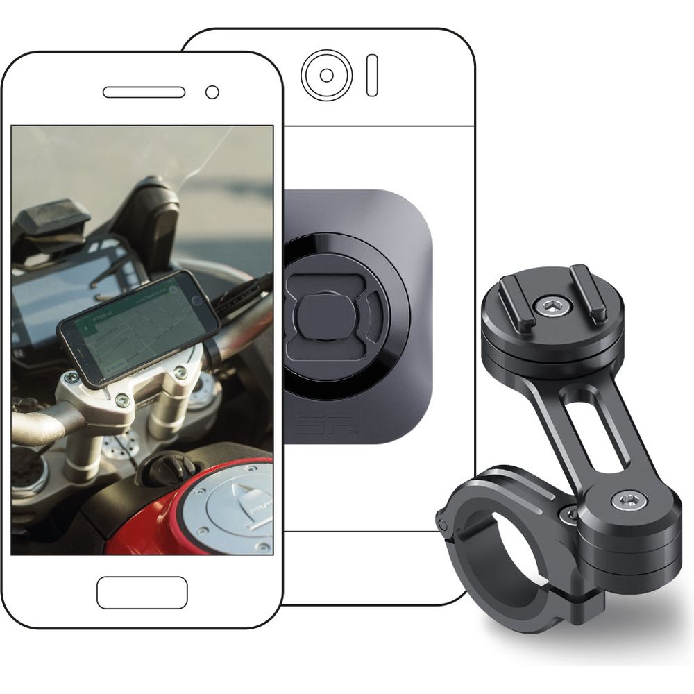 SP Connect Universal Moto Bundle Black - ThrottleChimp