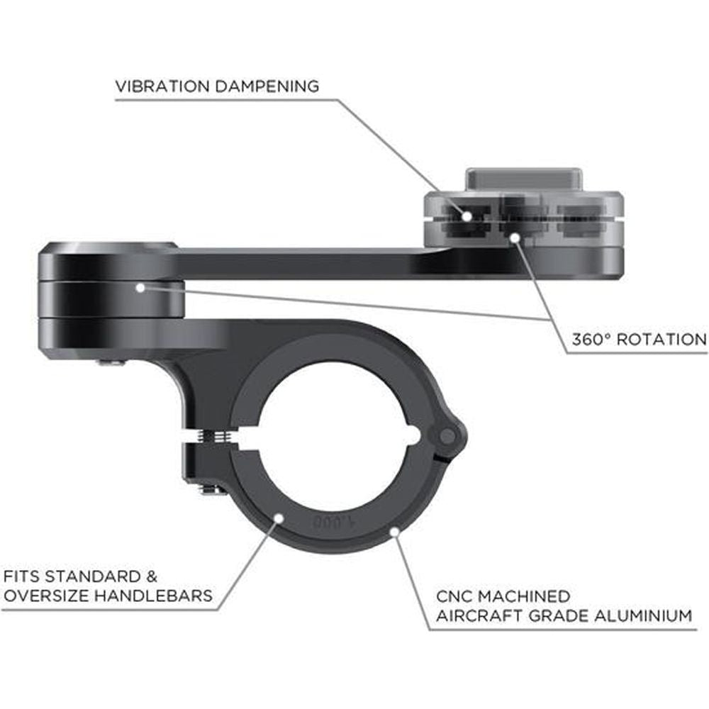 SP Connect Moto Mount Pro Black (Image 2) - ThrottleChimp