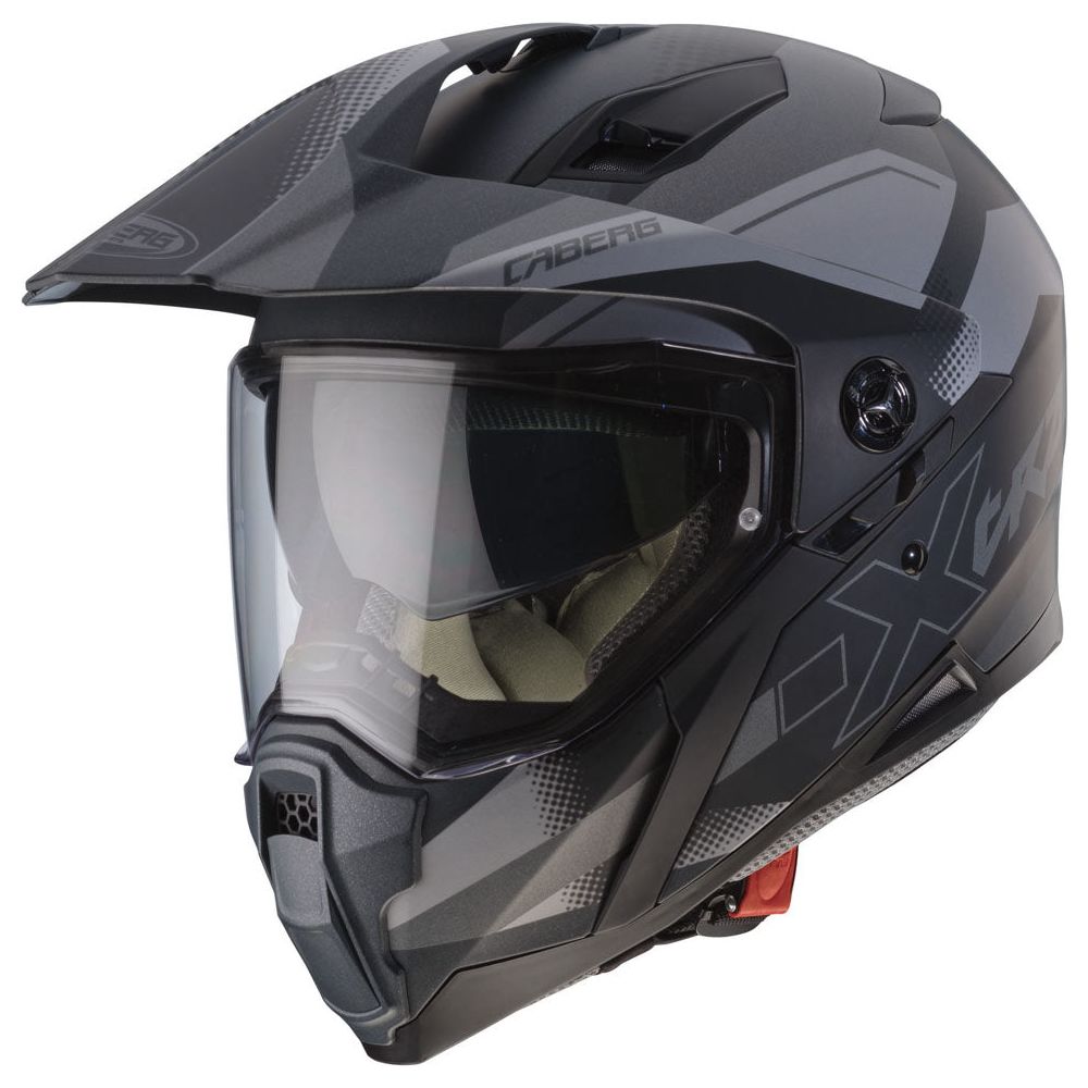 Caberg X-Trace Spark Plain Full Face Helmet Matt Black / Anthracite / Silver FREE 1 YEAR Returns, FREE UK Delivery | ThrottleChimp