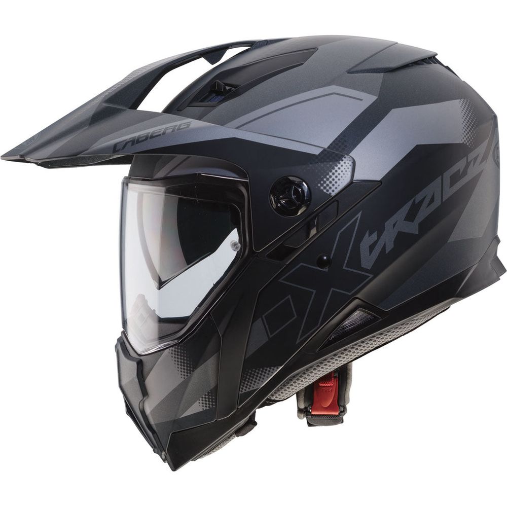 Caberg X-Trace Spark Plain Full Face Helmet Matt Black / Anthracite / Silver (Image 2) - ThrottleChimp