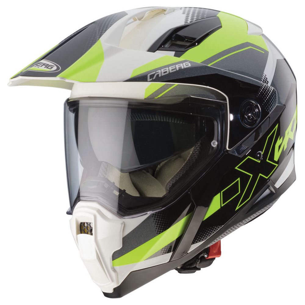 Caberg X-Trace Spark Plain Full Face Helmet Matt Black / Anthracite / Fluo Yellow FREE 1 YEAR Returns, FREE UK Delivery | ThrottleChimp