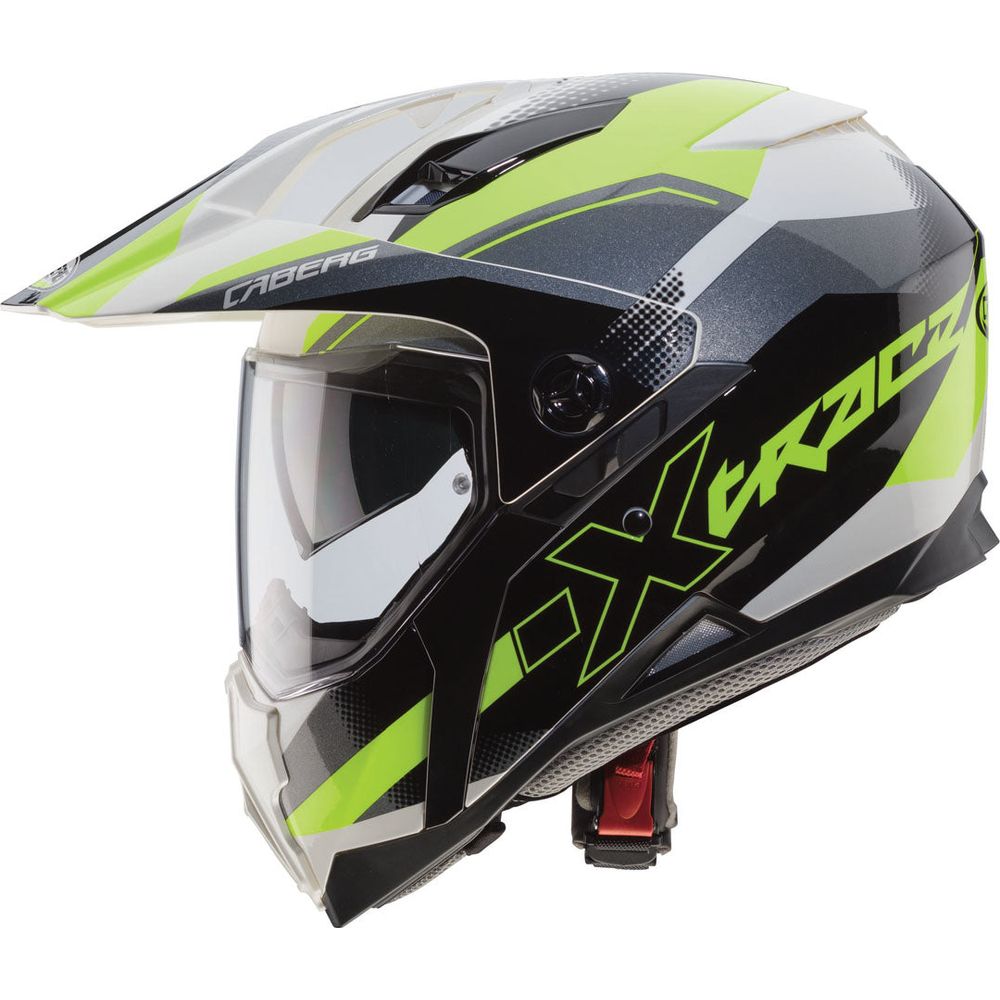 Caberg X-Trace Spark Plain Full Face Helmet Matt Black / Anthracite / Fluo Yellow FREE 1 YEAR Returns, FREE UK Delivery | ThrottleChimp