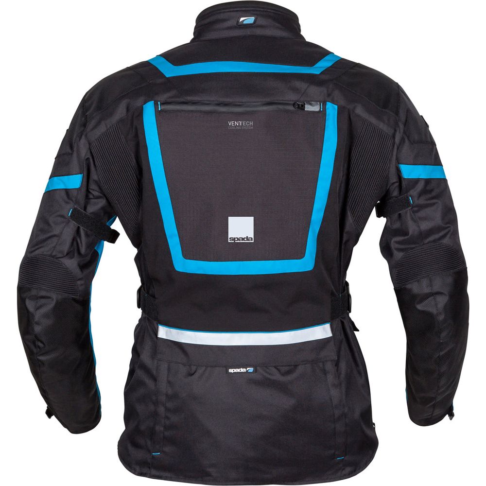 Spada Base Textile Jacket Black / Blue (Image 2) - ThrottleChimp