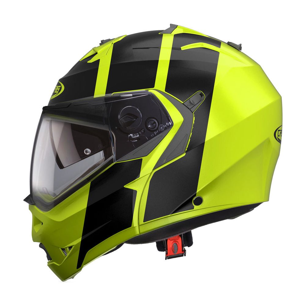 Caberg Duke 2 Impact Flip-Up Helmet Fluo Yellow / Black (Image 2) - ThrottleChimp