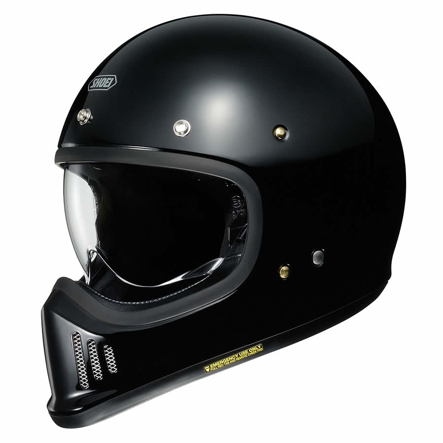 Shoei Ex-Zero Plain Full Face Helmet Black - ThrottleChimp