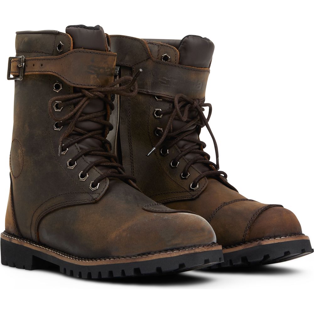 Spada Pilgrim Grande Waterproof CE Boots Brown - ThrottleChimp