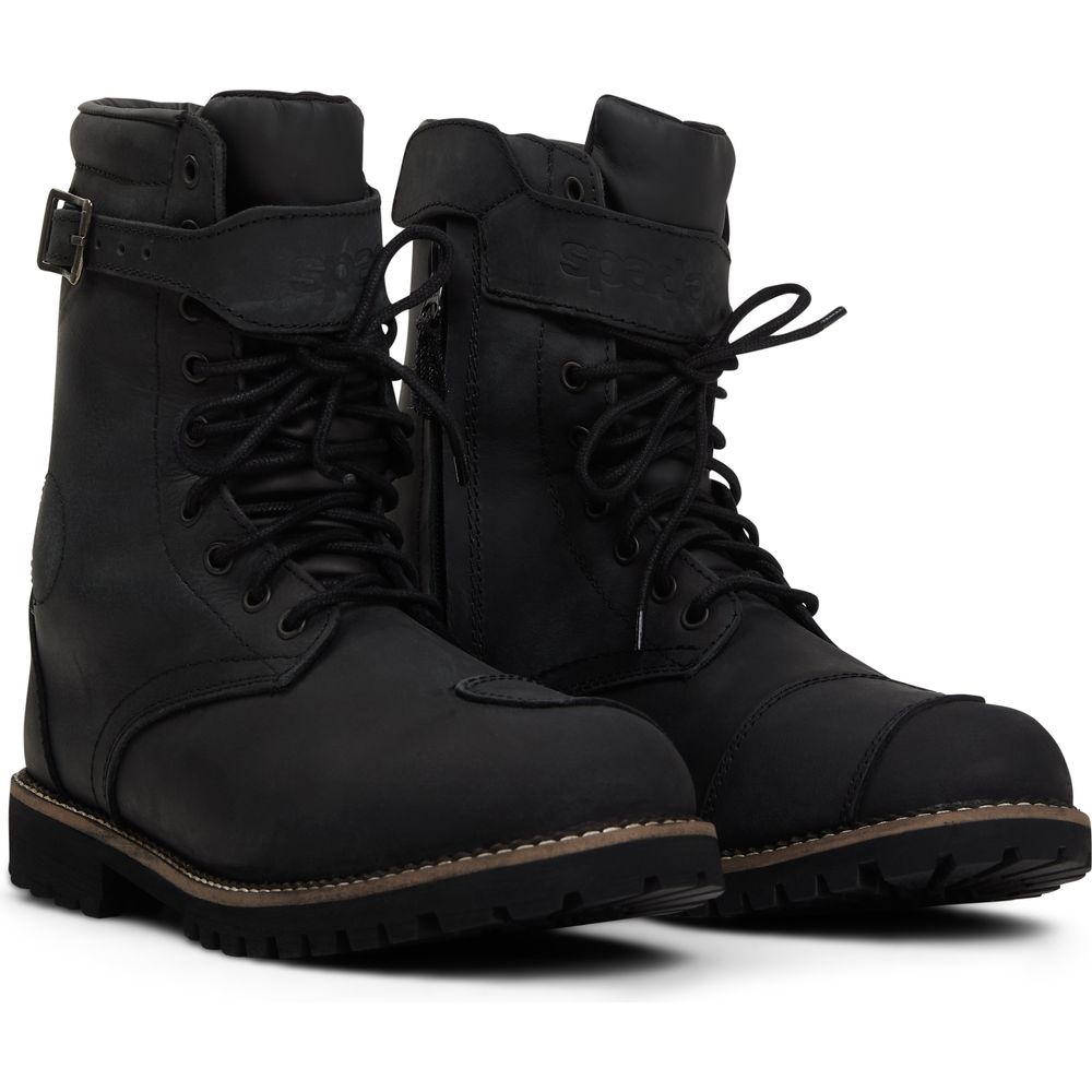 Spada Pilgrim Grande Waterproof CE Boots Distressed Black - ThrottleChimp