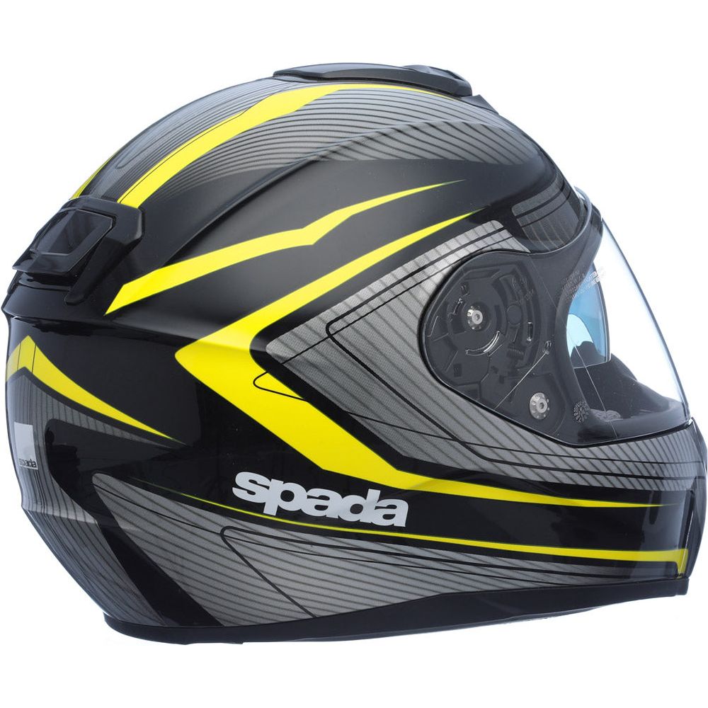 Spada SP16 Monarch Full Face Helmet Black / Yellow - ThrottleChimp