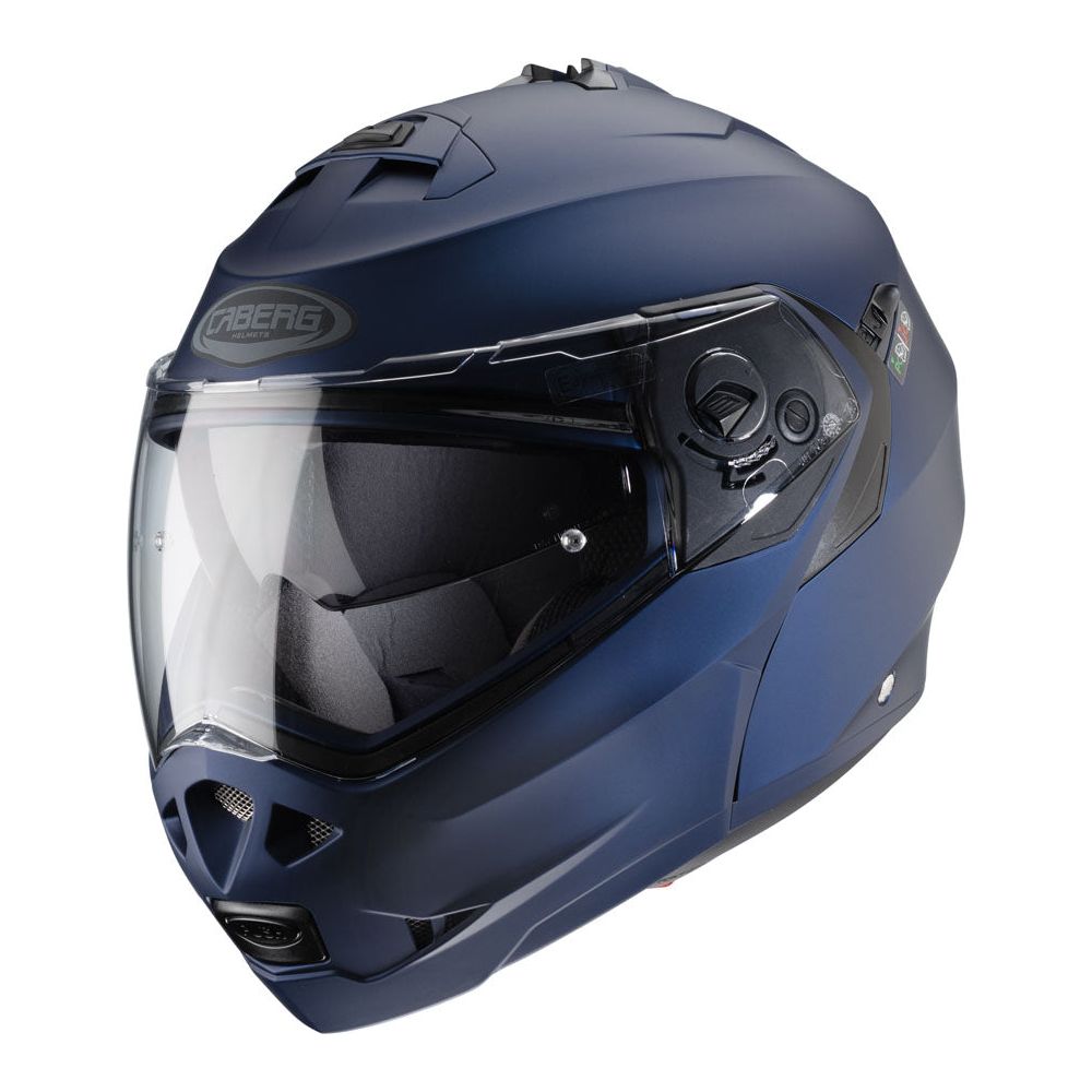 Caberg Duke 2 Plain Flip-Up Helmet Matt Blue - ThrottleChimp