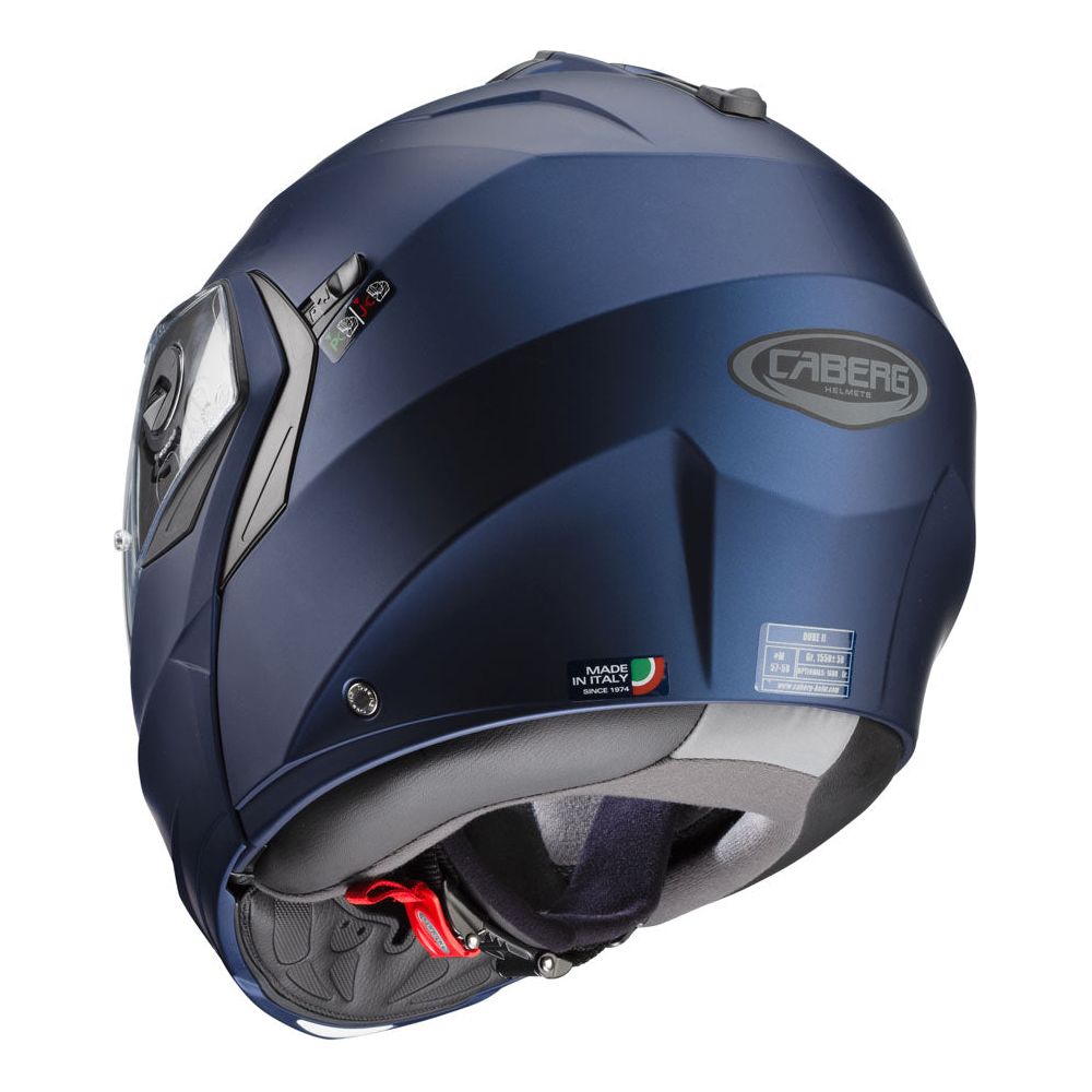 Caberg Duke 2 Plain Flip-Up Helmet Matt Blue (Image 3) - ThrottleChimp