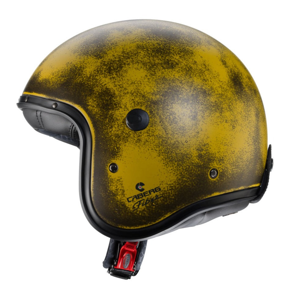 Caberg Freeride Plain Open Face Helmet Yellow Brushed FREE 1 YEAR Returns, FREE UK Delivery | ThrottleChimp