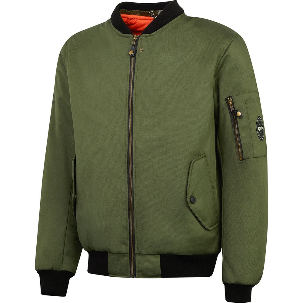 Spada Air Force 1 CE Textile Jacket Olive FREE 1 YEAR Returns, FREE UK Delivery | ThrottleChimp