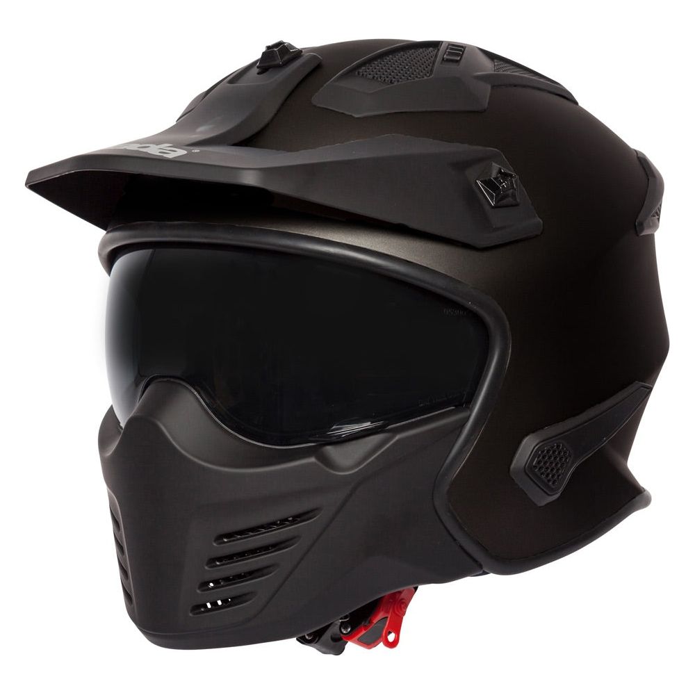 Spada Storm Open Face Helmet Matt Black FREE 1 YEAR Returns, FREE UK Delivery | ThrottleChimp