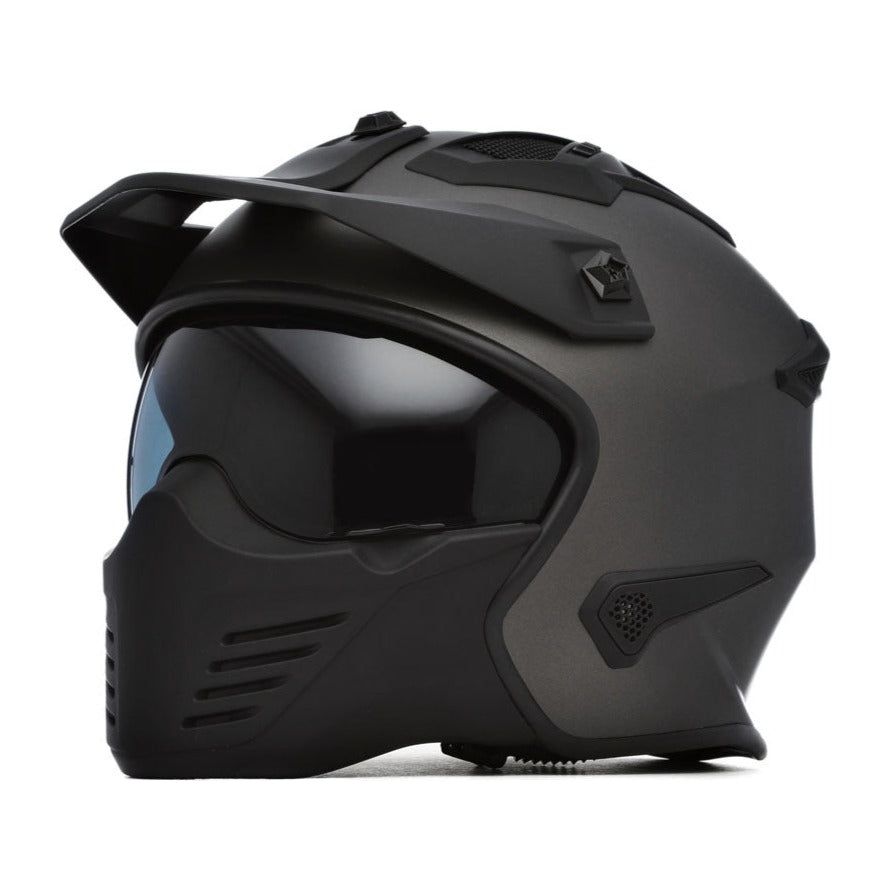 Spada Storm Open Face Helmet Matt Titanium - ThrottleChimp