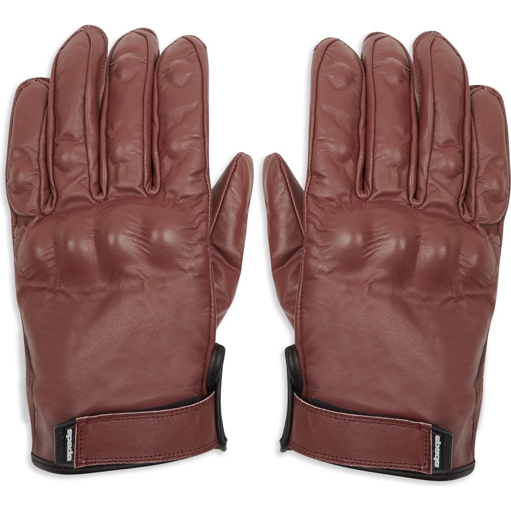 Spada Wyatt CE Leather Gloves Oxblood - ThrottleChimp