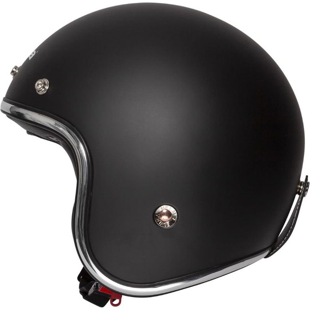 Spada Classic Plain Open Face Helmet Matt Black (Image 2) - ThrottleChimp