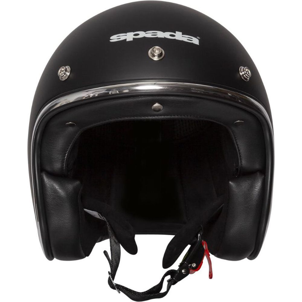 Spada Classic Plain Open Face Helmet Matt Black FREE 1 YEAR Returns, FREE UK Delivery | ThrottleChimp