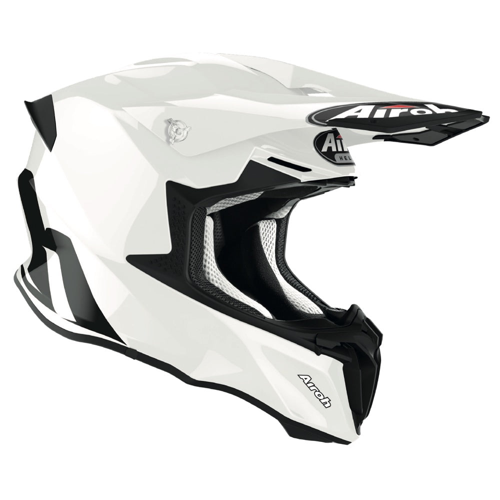 Airoh Twist 2.0 Motocross Helmet Gloss White - ThrottleChimp