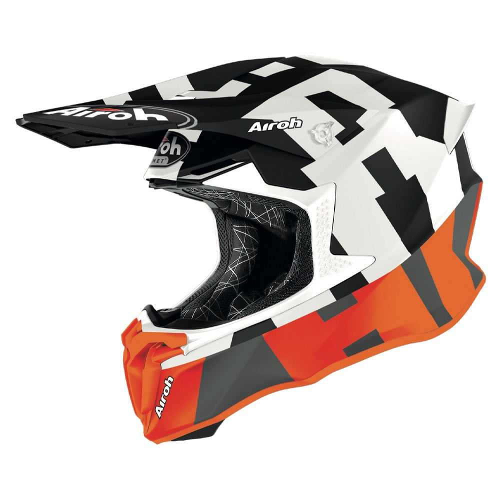 Airoh Twist 2.0 Frame Motocross Helmet Matt Orange - ThrottleChimp