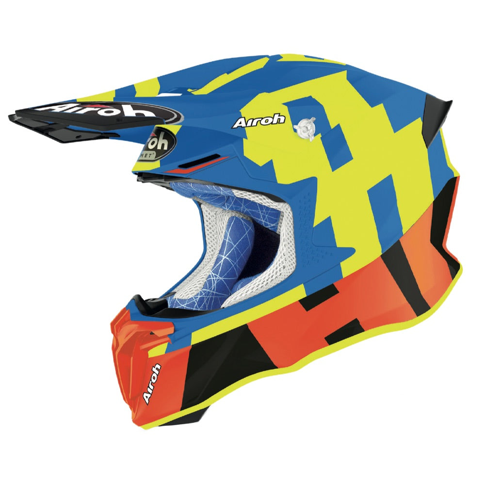 Airoh Twist 2.0 Frame Motocross Helmet Matt Azure - ThrottleChimp