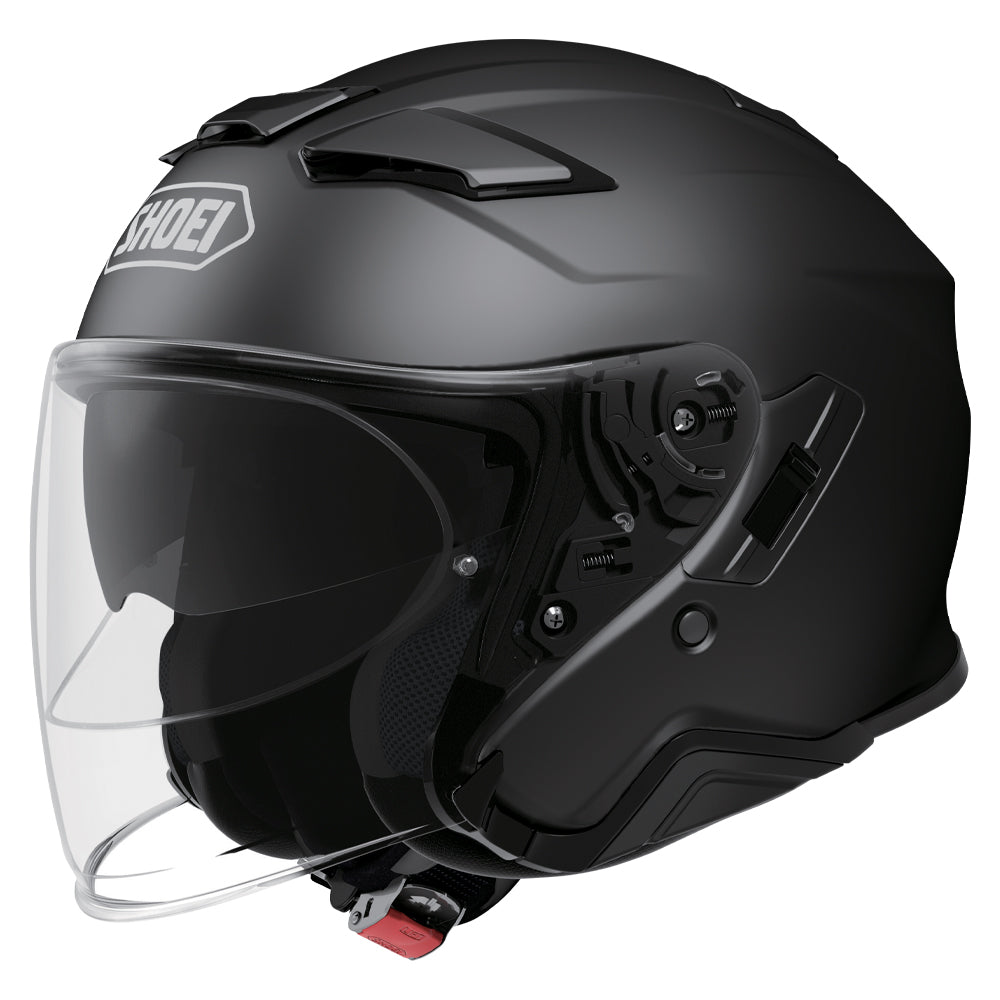 Shoei J-Cruise 2 Plain Open Face Helmet Matt Black - ThrottleChimp