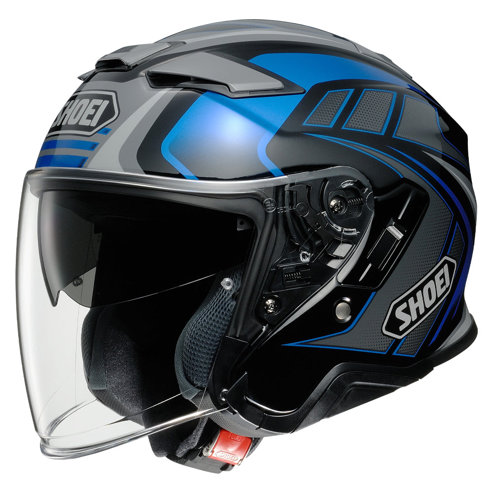 Shoei J-Cruise 2 Aglero TC2 Open Face Helmet Blue - ThrottleChimp
