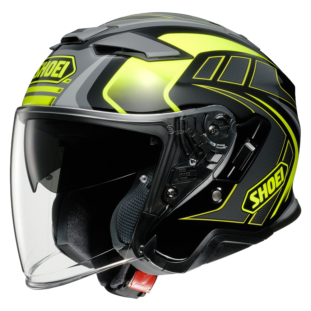 Shoei J-Cruise 2 Aglero TC3 Open Face Helmet Yellow - ThrottleChimp