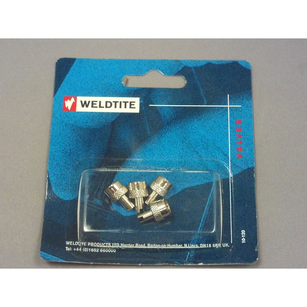 Weldtite Valve Caps 05004 Key Type-Metal - Pack Of 4 - ThrottleChimp