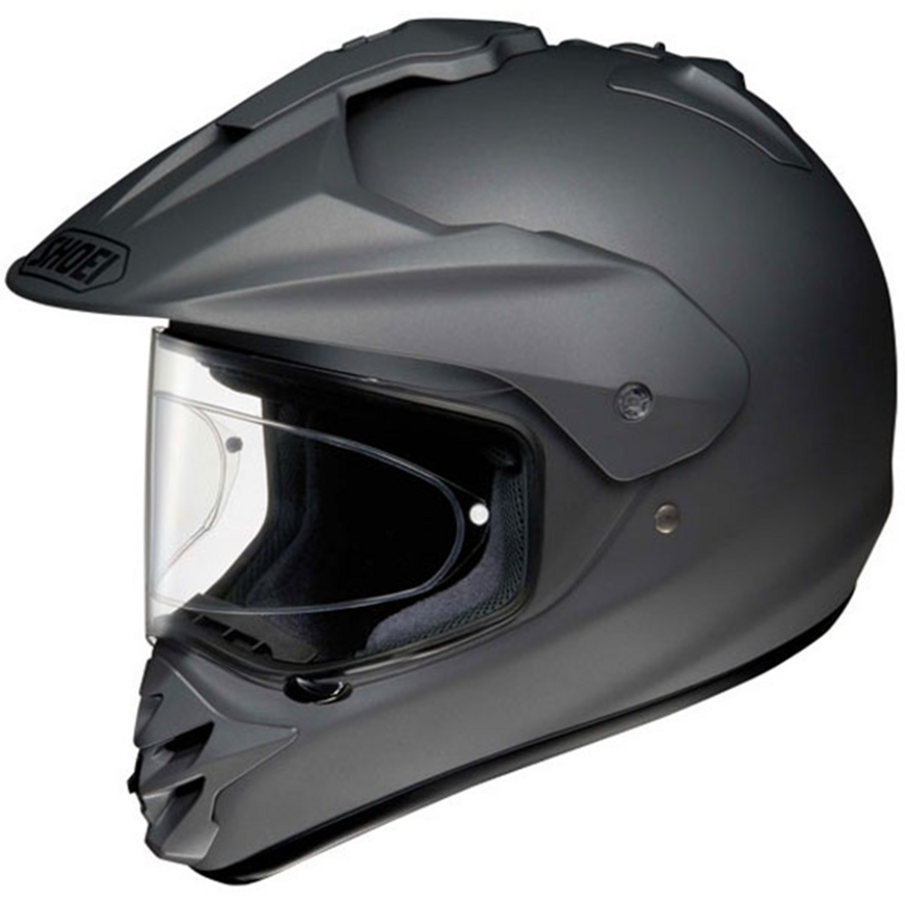 Shoei Hornet DS Plain Full Face Helmet Matt Deep Grey - ThrottleChimp