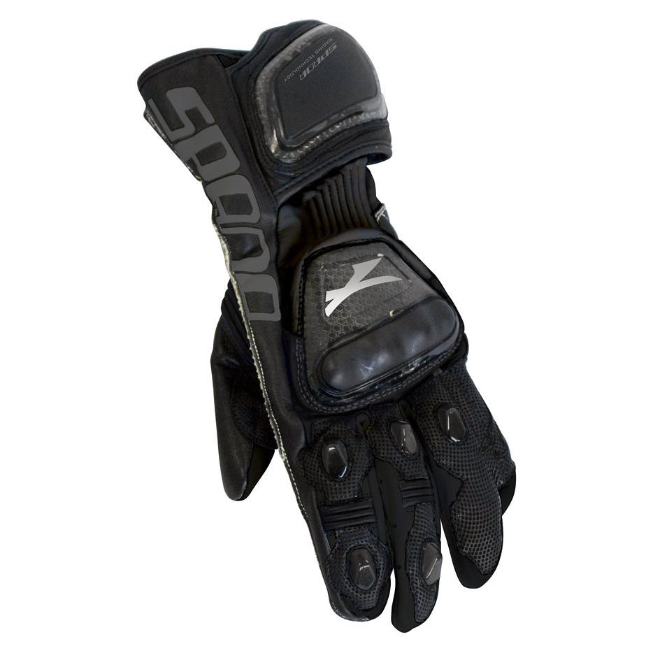 Spada Elite Leather Gloves Black - ThrottleChimp