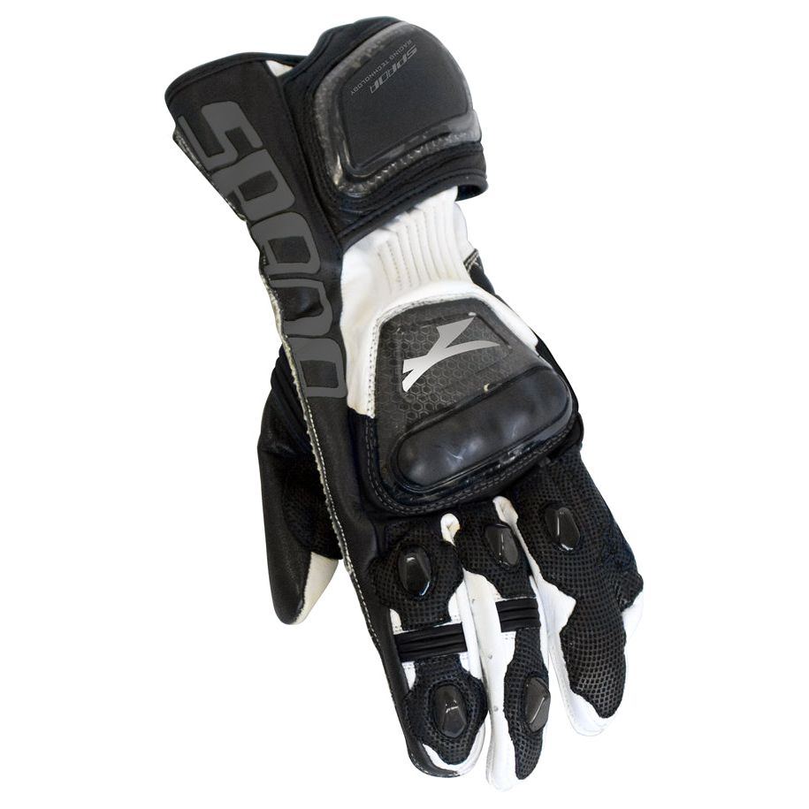 Spada Elite Leather Gloves White - ThrottleChimp