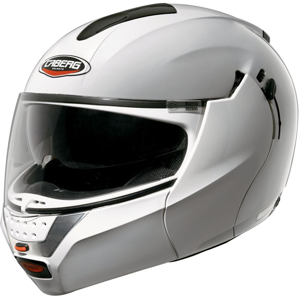 Caberg Justissimo GT Plain Flip-Up Helmet White - ThrottleChimp