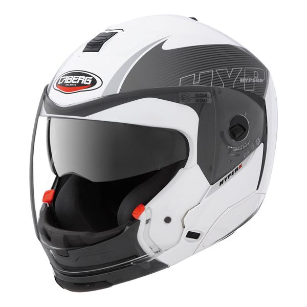 Caberg Hyper X Mod Full Face Helmet White / Anthracite FREE 1 YEAR Returns, FREE UK Delivery | ThrottleChimp