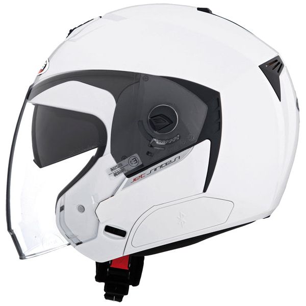 Caberg Jet Sintesi Plain Open Face Helmet White - ThrottleChimp