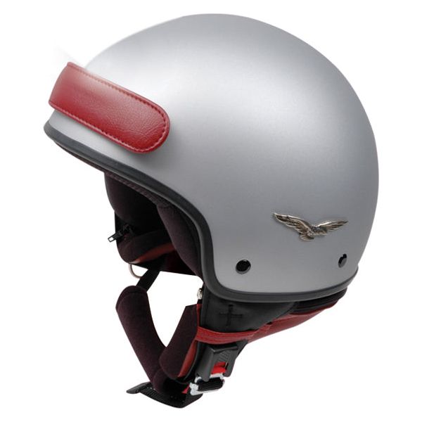 Caberg Freedom Plain Open Face Helmet Matt Silver FREE 1 YEAR Returns, FREE UK Delivery | ThrottleChimp