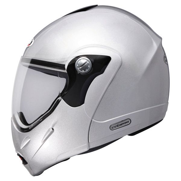 Caberg Rhyno Junior Plain Flip-Up Helmet Silver FREE 1 YEAR Returns, FREE UK Delivery | ThrottleChimp