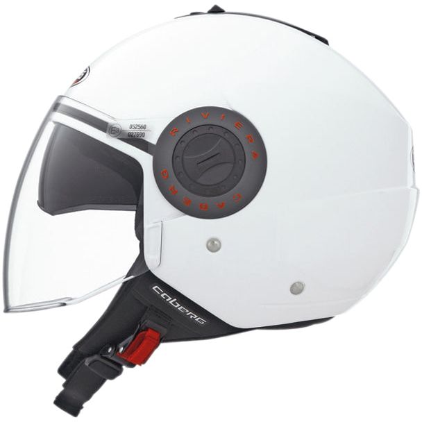 Caberg Riviera Plain Open Face Helmet White FREE 1 YEAR Returns, FREE UK Delivery | ThrottleChimp