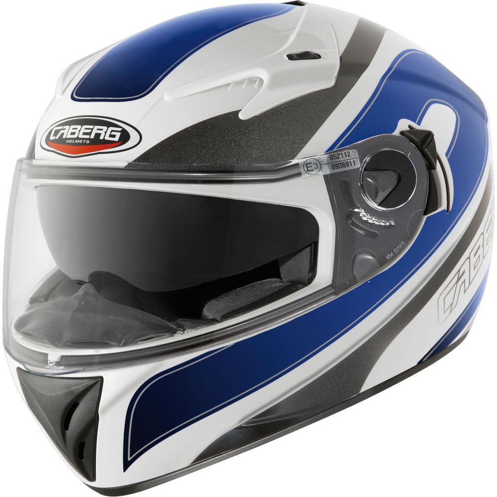 Caberg V2RR Chrono Full Face Helmet White / Blue FREE 1 YEAR Returns, FREE UK Delivery | ThrottleChimp