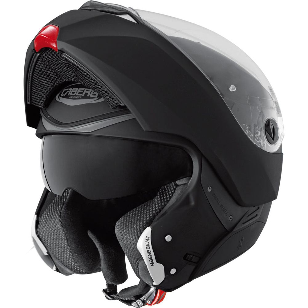 Caberg Modus Plain Flip-Up Helmet Matt Black (Image 2) - ThrottleChimp