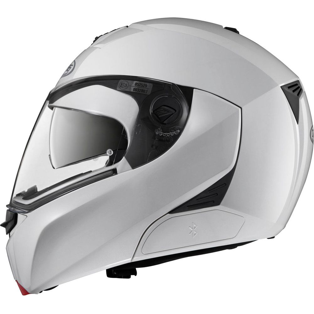 Caberg Modus Plain Flip-Up Helmet Metal White FREE 1 YEAR Returns, FREE UK Delivery | ThrottleChimp