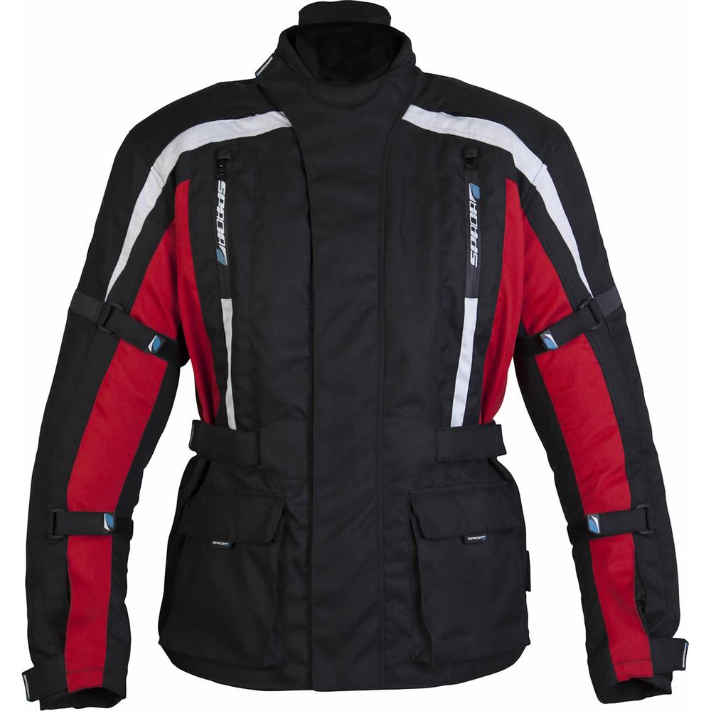 Spada Core Textile Jacket Black / Red FREE 1 YEAR Returns, FREE UK Delivery | ThrottleChimp