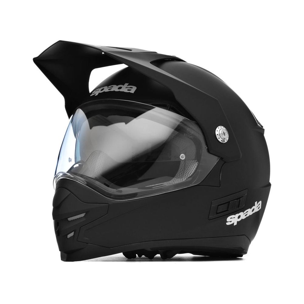 Spada Intrepid Plain Full Face Helmet Matt Black (Image 2) - ThrottleChimp