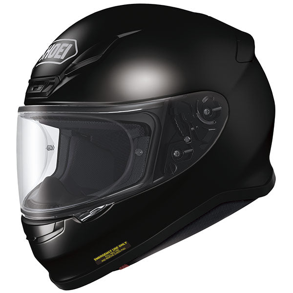 Shoei NXR Plain Full Face Helmet Black FREE 1 YEAR Returns, FREE UK Delivery | ThrottleChimp