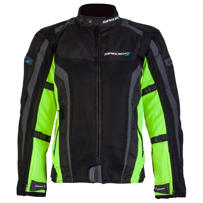 Spada Corsa GP Air Textile Jacket Black / Fluo Yellow FREE 1 YEAR Returns, FREE UK Delivery | ThrottleChimp