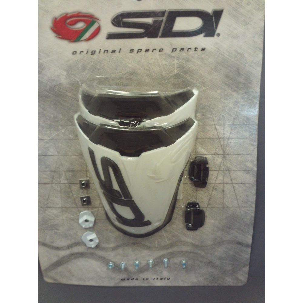 Sidi Mag 1 Shin Plate Black / White - ThrottleChimp