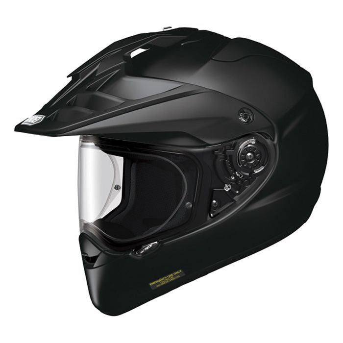 Shoei Hornet ADV Plain Full Face Helmet Black - ThrottleChimp