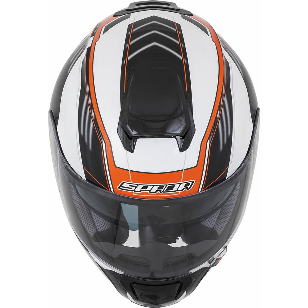 Spada SP16 Gradient Full Face Helmet White / Orange (Image 2) - ThrottleChimp