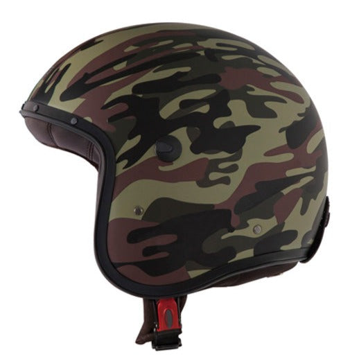 Caberg Freeride Commander Open Face Helmet Green Camo - ThrottleChimp