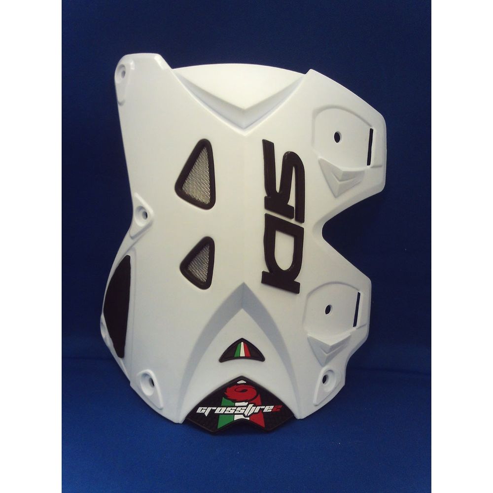 Sidi CF2 Rear Upper White - Pair - ThrottleChimp