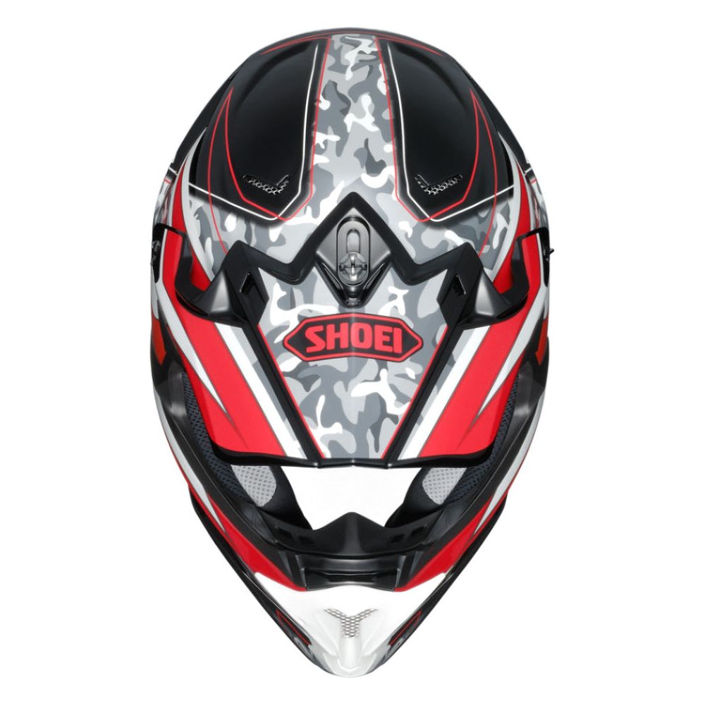 Shoei VFX-W Turmoil TC1 Off-Road Helmet Red FREE 1 YEAR Returns, FREE UK Delivery | ThrottleChimp